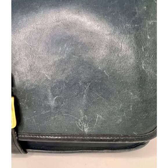 Coach Navy Bonnie Cashin Era Leather Buckled Clutch High, NYC Made - Picture 2 of 16